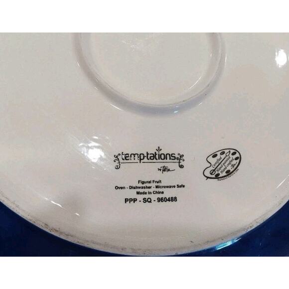 Temp Tations Figural fruit Mixed Berries Platter Tray Large Handles Basket Weave - Picture 7 of 8